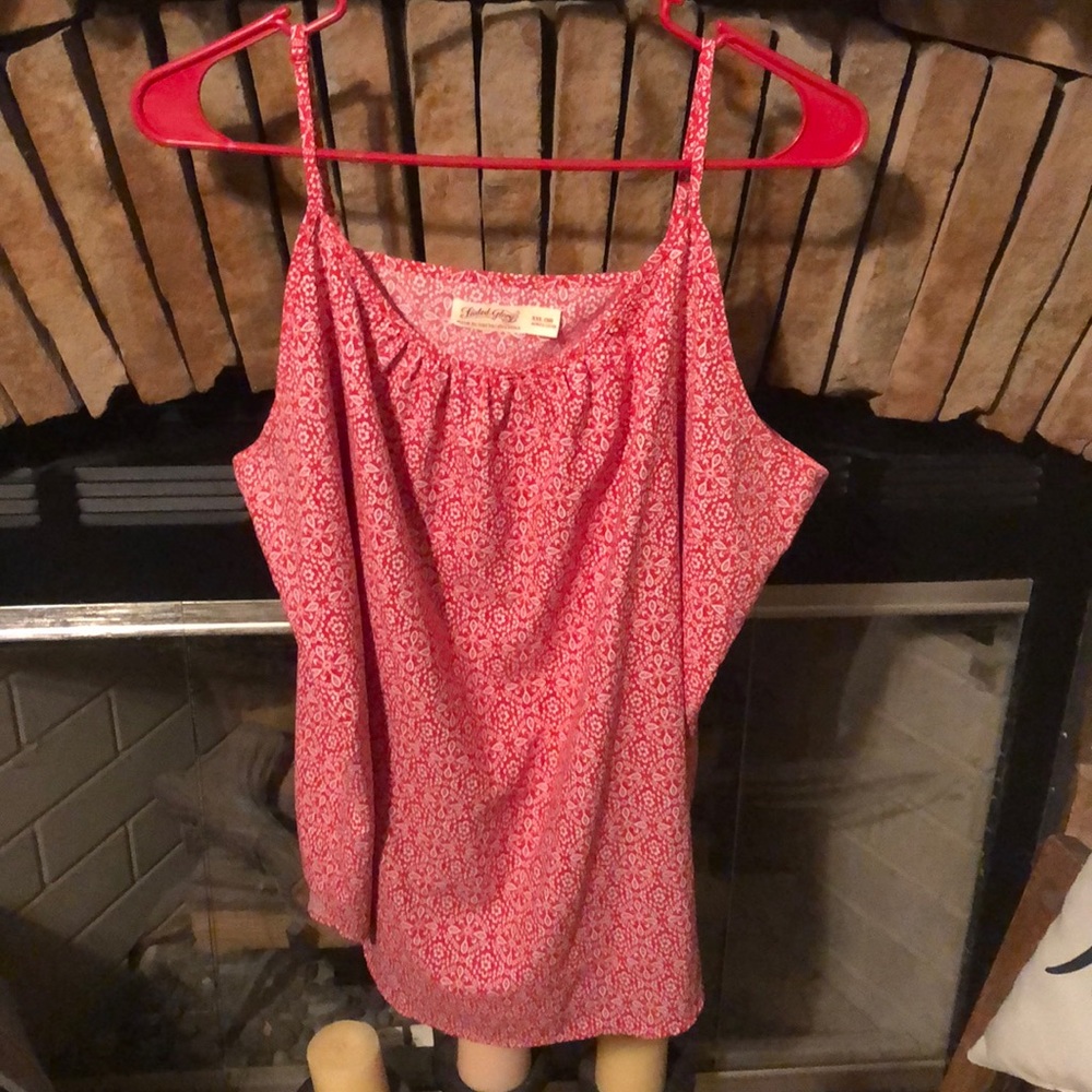 Red/white tank top (size XXL)